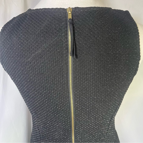 Anthropologie HD in Paris Starry Night Fit & Flare Sleeveless Dress Black/Silver - Picture 8 of 9